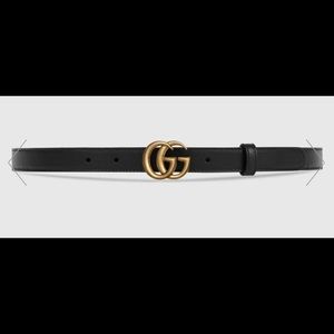 Gucci Leather belt with Double G buckle